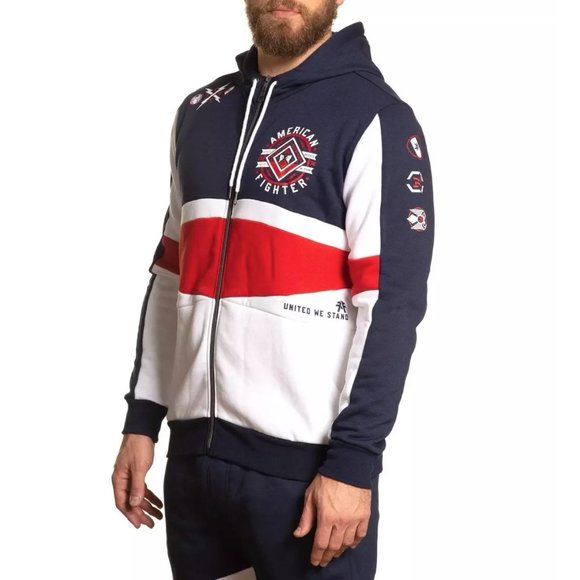 AMERICAN FIGHTER MENS ALCOTT L/S ZIP HOOD - Picture 5 of 12